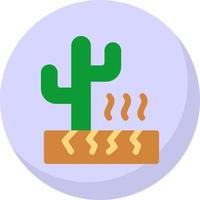 design de ícone de vetor de clima quente no deserto