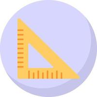 design de ícone de vetor de régua triangular