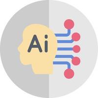 design de ícone de vetor de consciência artificial