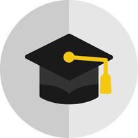 design de ícone de vetor de boné de pós-graduação