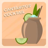 Apartamento Cantaritos Cocktail Vector Illlustration
