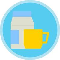 design de ícone de vetor de leite de café
