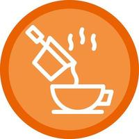 despeje o design do ícone do vetor de café