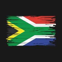 pinceladas de bandeira da áfrica do sul vetor