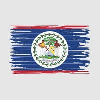 pinceladas de bandeira de belize vetor