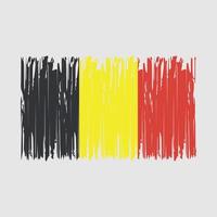 escova de bandeira da bélgica vetor