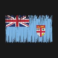 escova de bandeira de fiji vetor