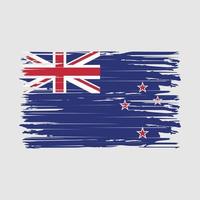pinceladas de bandeira da nova zelândia vetor