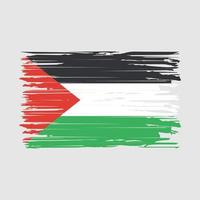 pinceladas de bandeira da palestina vetor