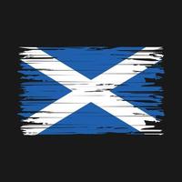 pinceladas de bandeira da escócia vetor