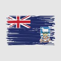 Falkland ilhas bandeira escova golpes vetor