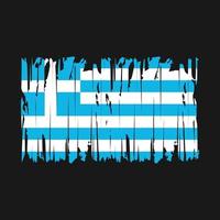 ilustração vetorial de escova de bandeira da grécia vetor