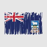 ilustração vetorial de escova de bandeira das Ilhas Malvinas vetor