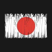 escova de bandeira do japão vetor