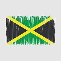 escova da bandeira da jamaica vetor