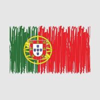 escova de bandeira de portugal vetor