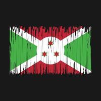 escova de bandeira do burundi vetor