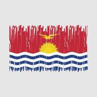 escova de bandeira de kiribati vetor