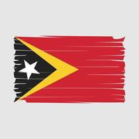 vetor de bandeira de timor leste