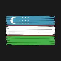 vetor da bandeira do uzbequistão