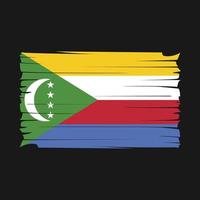 vetor de bandeira de comores