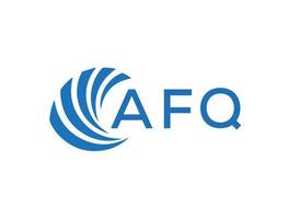 afq abstrato o negócio crescimento logotipo Projeto em branco fundo. afq criativo iniciais carta logotipo conceito. vetor