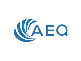 aeq abstrato o negócio crescimento logotipo Projeto em branco fundo. aeq criativo iniciais carta logotipo conceito. vetor