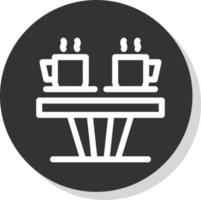 design de ícone de vetor de mesa de café