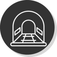 design de ícone de vetor de túnel