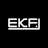 ekf carta logotipo criativo Projeto com vetor gráfico, ekf simples e moderno logotipo.