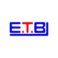 etb carta logotipo criativo Projeto com vetor gráfico, etb simples e moderno logotipo.