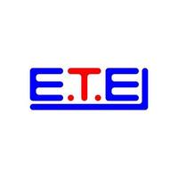 ete carta logotipo criativo Projeto com vetor gráfico, ete simples e moderno logotipo.