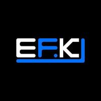 efk carta logotipo criativo Projeto com vetor gráfico, efk simples e moderno logotipo.