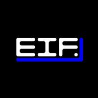 eif carta logotipo criativo Projeto com vetor gráfico, eif simples e moderno logotipo.