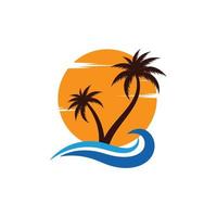 logotipo da palm beach vetor