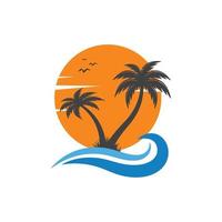 logotipo da palm beach vetor