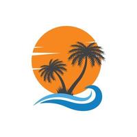 logotipo da palm beach vetor