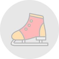 design de ícone de vetor de patinação artística