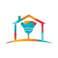 limpeza companhia logotipo Projeto. limpeza casa logotipo Projeto. vetor