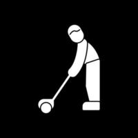 design de ícone de vetor de jogador de golfe
