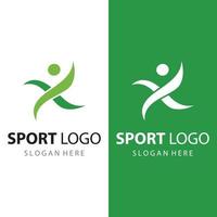 velocista esporte logotipo Projeto para atletismo, corrida concorrência, esporte clube, campeonato e fitness. vetor