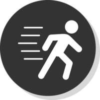 design de ícone vetorial de pessoa correndo vetor