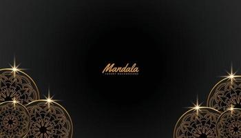 islâmico luxo fundo com mandala vetor