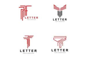 logotipo da letra t, vetor de estilo de letra moderno, design adequado para marcas de produtos com letra t