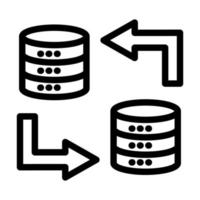 design de ícone de transferência de dados vetor