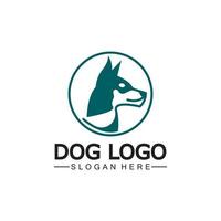 cachorro logotipo e ícone Projeto vetor ilustração