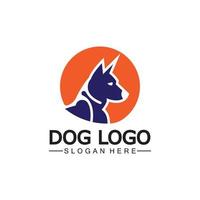 cachorro logotipo e ícone Projeto vetor ilustração