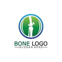 osso logotipo vetor modelo símbolo.ilustração do articulação, joelho. quiropraxia logotipo