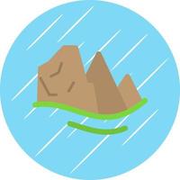 design de ícone de vetor de montanhas