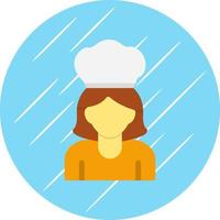 design de ícone de vetor de mulher chef